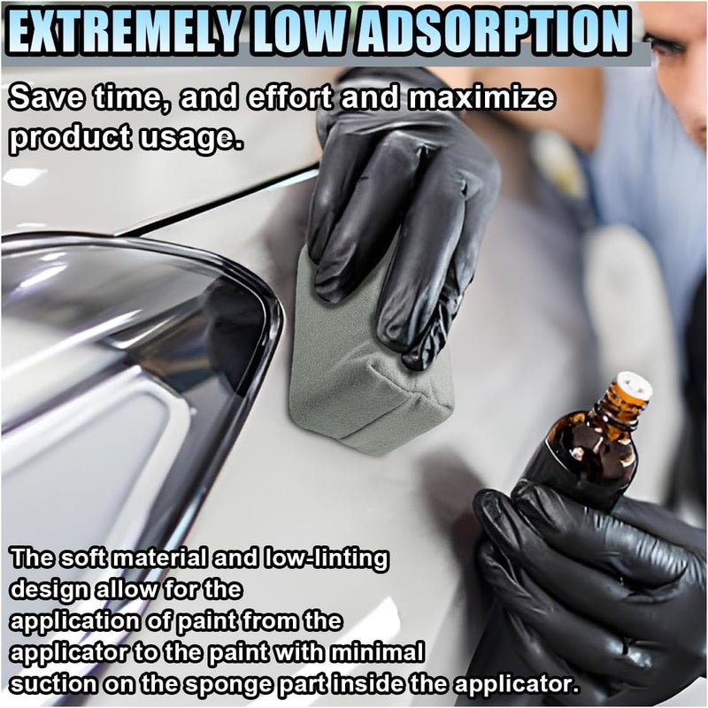LHDOS Suede Microfiber Applicator Pad, Ceramic Coating Sponge Pad, Multi-Purpose Car Detailing Sponge Applicator for Applying Wax, Sealants, Ceramic Spray Coating and Other Conditioners (2PCS) - Image 4